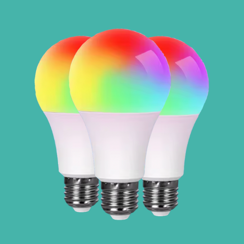 Ampoule connectée E27 RGB + variante réglable