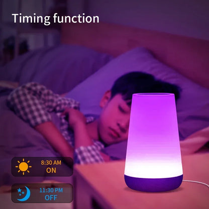 Tuya Wifi LED Smart Night Lights Dimmable Touch Table Lamp RGB Table Bedside Lamp Voice APP Control Google Home Alexa Smartlife
