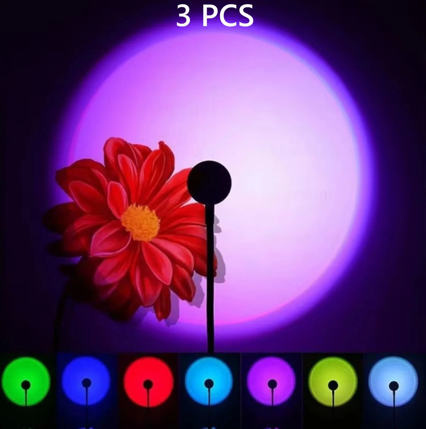 USB Sunset Sunset Ambiance Light Self Photography Light LED Rainbow Neon Night Light Projector Photography Wall Atmosphere Light